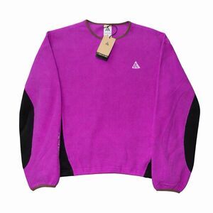 Nike ACG Wolf Tree Polartec Fleece Sweatshirt HV1117-551 Purple Men’s Size M